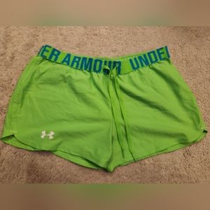 Medium lime green UnderArmour shorts